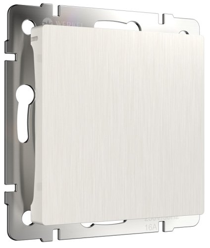 Заглушка без рамки Werkel перламутровый рифленый фото Заглушка без рамки Werkel перламутровый рифленый картинка